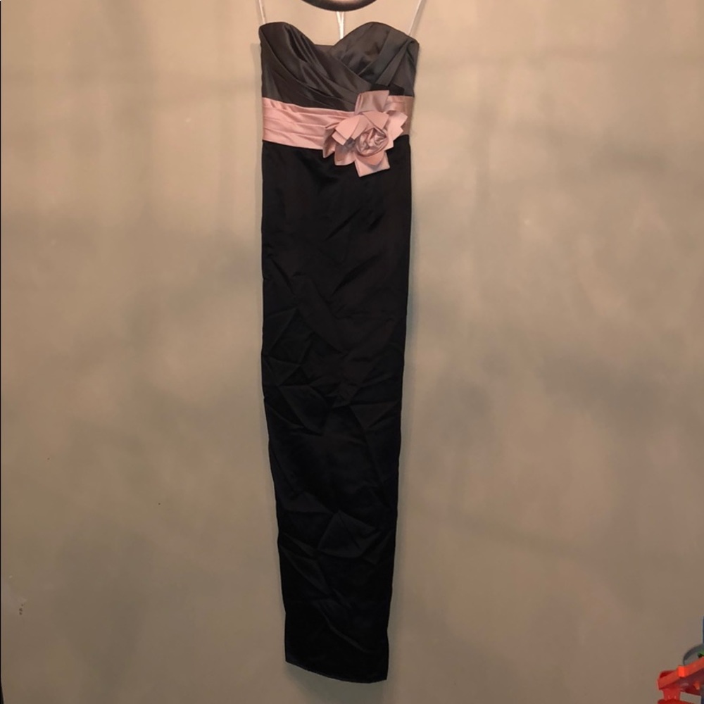 Formal black/blush/charcoal